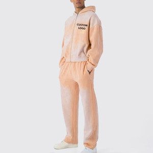 Conjunto de Sudadera con Capucha y Pantalones Deportivos Estampados Casuales de Invierno de 2 Piezas, 100% Algodón, Talla Grande, con Logotipo Personalizado de Alta Calidad - Product Image 3