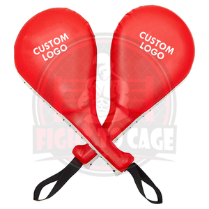 Pads de frappe rouges durables de qualité supérieure pour le kickboxing, le karaté, le MMA, l'entraînement, en cuir PVC écologique, cible de boxe - Product Image 2
