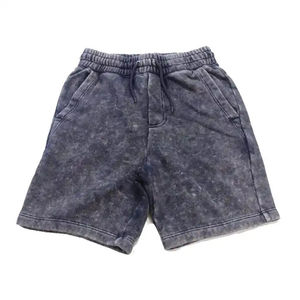 2025 Retro Acid Wash Solid Casual <b>Shorts</b> with Quick Dry Drawstring Closure Smooth Fabric for <b>Men's</b> Outdoor Activities - Product Image 1