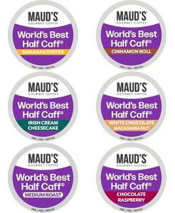 Cápsulas de Café Maud's Half Caff, Paquete Variado, 48 Unidades, 6 Sabores Surtidos, Café Tostado Medio en Cápsulas Individuales - Product Image 1
