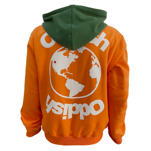 เสื้อฮู้ดผ้าฝ้ายพิมพ์ลายพัฟฟ์สำหรับผู้ชายเสื้อมีฮู้ดปักโลโก้สองโทนสีเสื้อแจ็กเก็ตเสื้อมีฮู้ดลำลอง - Product Image 2