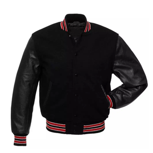 OEM personalizado lienzo manga Chenille bordado bombardero vuelo Chicago equipo Vintage Letterman Varsity chaqueta de invierno - Product Image 5