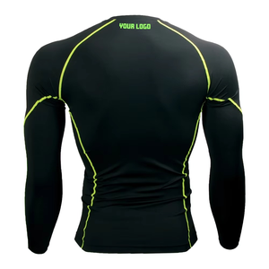 Alta calidad Unisex Rash Guard Nylon Spandex Gym Workout para adultos Fitness Gym Wear Ropa deportiva Rash Guard ropa para correr - Product Image 6