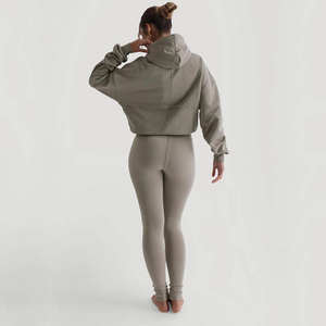 เสื้อฮู้ดมีซิปสำหรับผู้หญิง, เสื้อฮู้ดมีซิปแฟชั่นใหม่สำหรับสวมใส่ในฤดูหนาวแบบลำลองพร้อมโลโก้ตามสั่งมีหลายสี2025 - Product Image 4