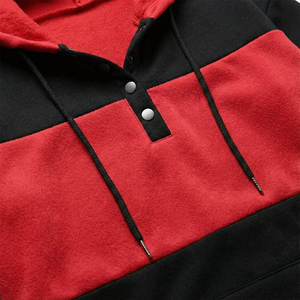 Sudaderas con Capucha Personalizadas para Mujer, Cuello Henley, Botones, Bolsillo Canguro, Logotipo Propio, Etiqueta, Talla, Marca, Ajuste Holgado - Product Image 5