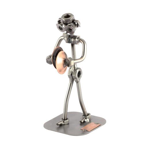 Sculpture Métal Lettre F – Écrous Et Boulons Soudés – Fait Main – Déco Industrielle