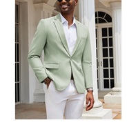 Costume d'affaires de luxe pour homme, ensemble complet, marron clair rayé, coupe ajustée, 2 pièces, veste et pantalon respirants, grandes tailles, en velours côtelé