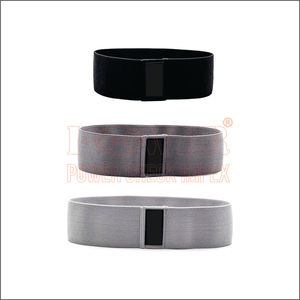 Bandes de butin en tissu gris personnalisé de haute qualité pour l'exercice des jambes en gros bande de résistance en tissu en vrac bandes de boucle de cercle de hanche unisexe - Product Image 1