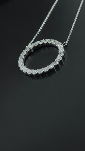 Lab Grown Diamond Necklace with Round Brilliant Cut Pendant CVD <b>White</b> Diamond on 14k Gold-Premium CVD Diamond Pendants & Charms - Product Image 5