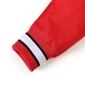 Blouson Bomber Noir de l'État de l'Illinois, Premium, Personnalisé, Brodé, Imperméable, Coupe-Vent, Fermeture Éclair Réversible sur le Devant - Product Image 4