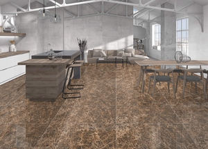 Carreaux de sol en porcelaine haute brillance 600x1200mm, design européen moderne, antidérapants, antibactériens, EMPERADOR TURQUIE - Product Image 3