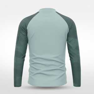 เสื้อแขนยาวคอซิปแบบกลับด้านได้ พิมพ์ลายแบบซับลิเมชั่น สำหรับผู้ชายและผู้หญิง ชุดกีฬาแบบกำหนดเอง ประสิทธิภาพสูง เป็นมิตรกับสิ่งแวดล้อม 100% - Product Image 4