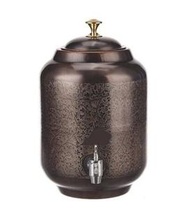 ทองแดงมรดกโบราณ matka 12 LTR การผสมผสานที่ลงตัวระหว่างประเพณีและศิลปะ - Product Image 1