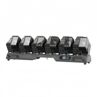 Projecteur LED RVBW 12x60W à zoom haute puissance 1260 avec barre de zoom et bande LED, éclairage de scène mobile pour DJ, discothèque et spectacles en direct