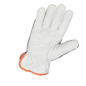 Guantes de trabajo de montaje para hombre con logotipo personalizado, fabricante de fábrica, guantes de seguridad de cuero con forro de algodón, talla XL, proveedor de Pakistán - Product Image 3