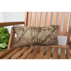 Luxe 8x16 Beige Kilim Patchwork Laine Oreiller 18x18 Pouces Design Rustique Vintage Moelleux Imprimé Floral Motifs Soie pour Literie - Product Image 1