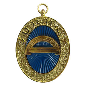อัญมณีปกหัตถกรรมของจังหวัดสำหรับ superintendent of Works-ชุบทอง-Masonic COLLAR Jewel-Masonic GOLD Jewel - Product Image 1