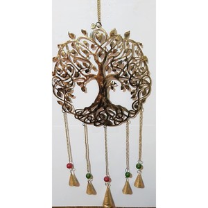 Campanas colgantes de pared de estilo indio Vintage, cuentas de Metal con campana, cuerda decorativa para Árbol de Vida, colgante de pared decorativo de Metal - Product Image 3