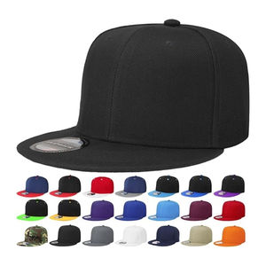 Casquette de chapeau Snapback classique Style Hip Hop Bill plat couleur unie vierge taille réglable - Product Image 4