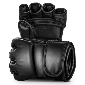 Gants de combat MMA pour entraînement et sparring, à bas prix, personnalisés en cuir synthétique, demi-doigts - Product Image 1