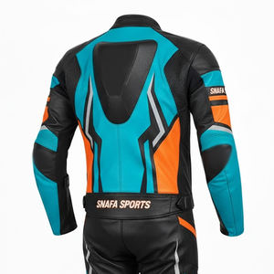 Traje de Motocicleta de Cuero Genuino 100% de Alta Calidad, Ropa Deportiva, Traje de Motocicleta de Talla Grande, Traje de Cuero de Motocicleta de Alta Calidad OEM - Product Image 4