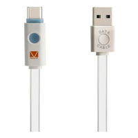 Kabel Data Transfer dan Pengisian Cepat USB Type-C LED dengan Konduktor Tembaga Murni dan Selubung TPE - Panjang 1,5m, Berbagai Warna