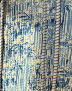 Sac fourre-tout en coton matelassé avec fermeture éclair ATITHI ART, doublure rembourrée, réutilisable, écologique, léger, pour le shopping, les voyages, le transport quotidien - Product Image 2