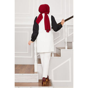 Conjunto de Pantalones y Chaleco Largo Color Crudo para Mujer, Blazer con Cuello de Pañuelo, Doble Botonadura, Decoración Casual, Estilo Elegante para Verano y Otoño - Product Image 5