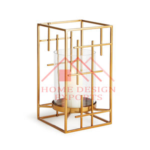 Bougie de base en bois-Ouragan avec bougeoir décoratif en verre votif pour la maison - Product Image 3