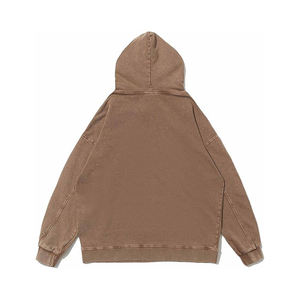 Sudadera con Capucha Unisex de Otoño, Tejido Grueso 100% Algodón, Diseño Personalizado con Efecto Desgastado, Cordones de Alta Calidad, Patrón 3D, Estilo Urbano para Hombre - Product Image 4