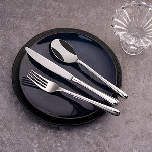 Customized Logo Flatware Set High-quality Stainless Steel <strong>Cutlery</strong> Set Hotel &amp; Restaurant Spoon Fork Knife Wholesale Tableware - Product Image 2