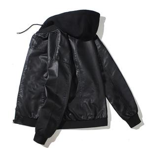 Veste d'hiver pour hommes couleur unie décontractée fermeture éclair en peau de mouton imperméable style rue haute - Product Image 4