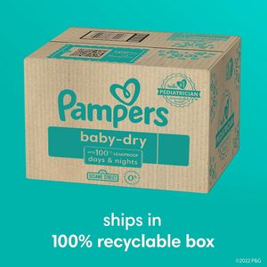 Pampers <b>Baby</b> Dry Diapers - Size 3, One Month <b>Supply</b> (210 Count), Absorbent Disposable Diapers - Product Image 2
