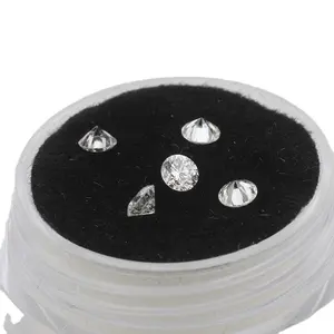 Certificado formato redondo vvs cor branca moissanite pedra solta diamante para fazer anel colar