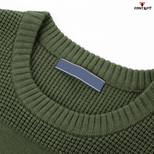 Pull d'hiver pour homme respirant, anti-rides, tricoté, grande taille, surdimensionné, manches longues, logo frontal, séchage rapide, unisexe - Product Image 5