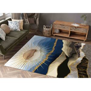 Tapis Paysage Montagneux : Vue Soleil Doré, Tapis de Bureau Personnalisé, Tapis en Chenille - Product Image 2