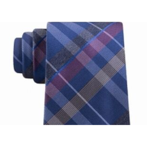 Kenneth Cole Reaction Papillon da uomo Crossline Slim Plaid blu taglia unica - Product Image 2
