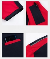 Logo personnalisé hommes coton polyester vêtements de sport chemise entreprise travail uniforme golf fermeture éclair polo chemise polo