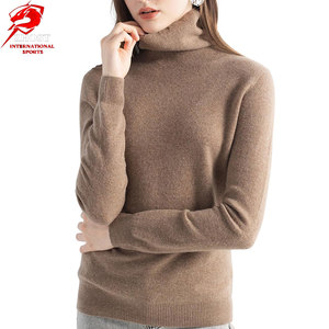 Pull à col roulé pour femme de qualité supérieure, tricot doux, chaud, confortable, élégant, mode d'hiver, vêtements décontractés, collection saisonnière moderne - Product Image 1