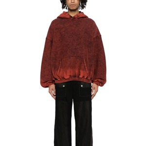 Top Quality Custom Made Boxy Fit Acid Wash Blank Pullover Hoodies Men <b>Thermal</b> <b>Fleece</b> Zip up Hoodies Custom Logo Oversized Hoodie - Product Image 2