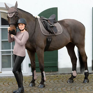 Vente directe d'usine, équipement de course de chevaux personnalisé, style dressage western, tapis de selle, remplissage en gel, polycoton, service OEM - Product Image 6
