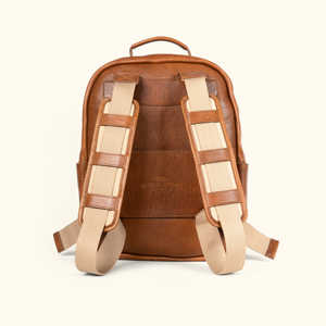 Wholesale 100% Genuine <b>Leather</b> Waterproof <b>Laptop</b> <b>Backpack</b> Fashionable Casual Wear in Solid Color with Zipper Closure - Product Image 2