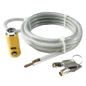 Serrure à câble multifonctionnelle en alliage de zinc, antivol tubulaire et clé principale en option - Product Image 5