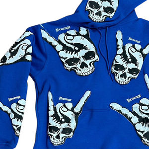 Ensemble de sweat à capuche personnalisé pour hommes, poids lourd et surdimensionné, avec pantalon de survêtement coupe-vent, saison d'automne pour les survêtements à imprimé bouffant - Product Image 3