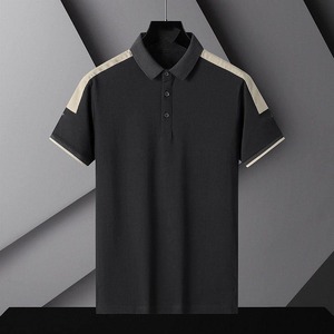 Jersey clásico informal ajustado para hombre para Polo Diseño de patrón de algodón sólido para marca Teñido liso para pedidos a granel - Product Image 3