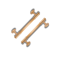 Poignées de tiroir en alliage de zinc en forme de M, haute durabilité, modernes, pour armoires de cuisine, commodes de chambre, armoires extérieures et meubles