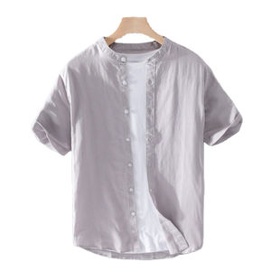 Camisas de color sólido de alta calidad para hombre Opciones de diseño personalizado Tallas grandes Estilo cómodo transpirable Perfecto - Product Image 2