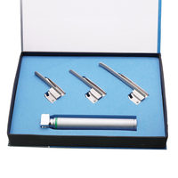 Ensemble de laryngoscopes pédiatriques Miller 00 0,1 Lames, poignée, kit d'intubation, gestion des voies respiratoires, outils de diagnostic vétérinaire, certifié CE