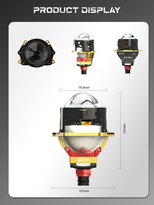 Lente de Proyector Bi-LED de 3 Pulgadas, 59W/Par, Faros Delanteros para Automóvil, Luz Alta y Baja, Universal, Luz Directa, Lente de Proyector 3.0 - Product Image 6