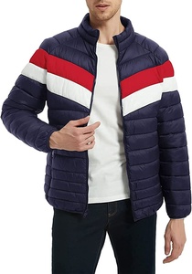Chaqueta acolchada de invierno ligera y empacable para hombre, abrigo impermeable con cuello levantado, chaqueta acolchada de estilo callejero, cálida a la moda - Product Image 3